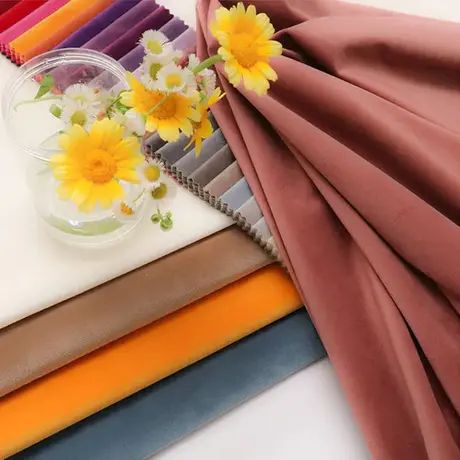 Factory Wholesale Sofa Fabric Velvet Textile 100% Polyester Holland Velvet Upholstery Fabrics For So