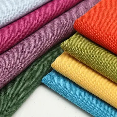 Solid color 100% polyester textile cushion pillowcase sofa fabric